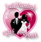 Just Married with Coupons Button
